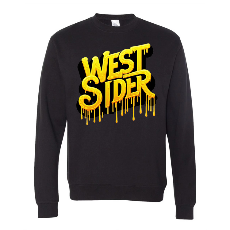 THA West Sider Yellow Drip Crewneck