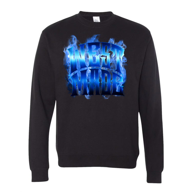 THA Blue Flame West Made Crewneck