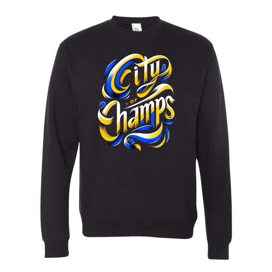 THA City Of Champs Cursive Crewneck